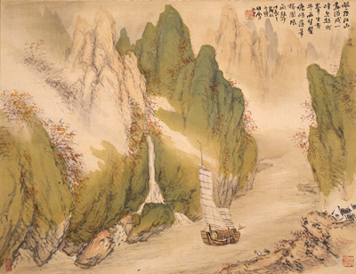 《巫峡帰帆図》