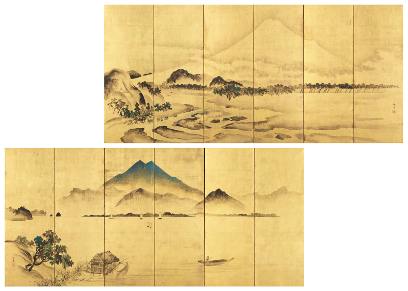 《Mt. Fuji and Mt. Tsukuba》