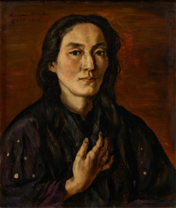 《Portrait of the Artist's Wife》 1914　Oil on canvas