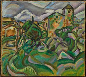 《シウラナの教会》 1917年　油彩・カンヴァス